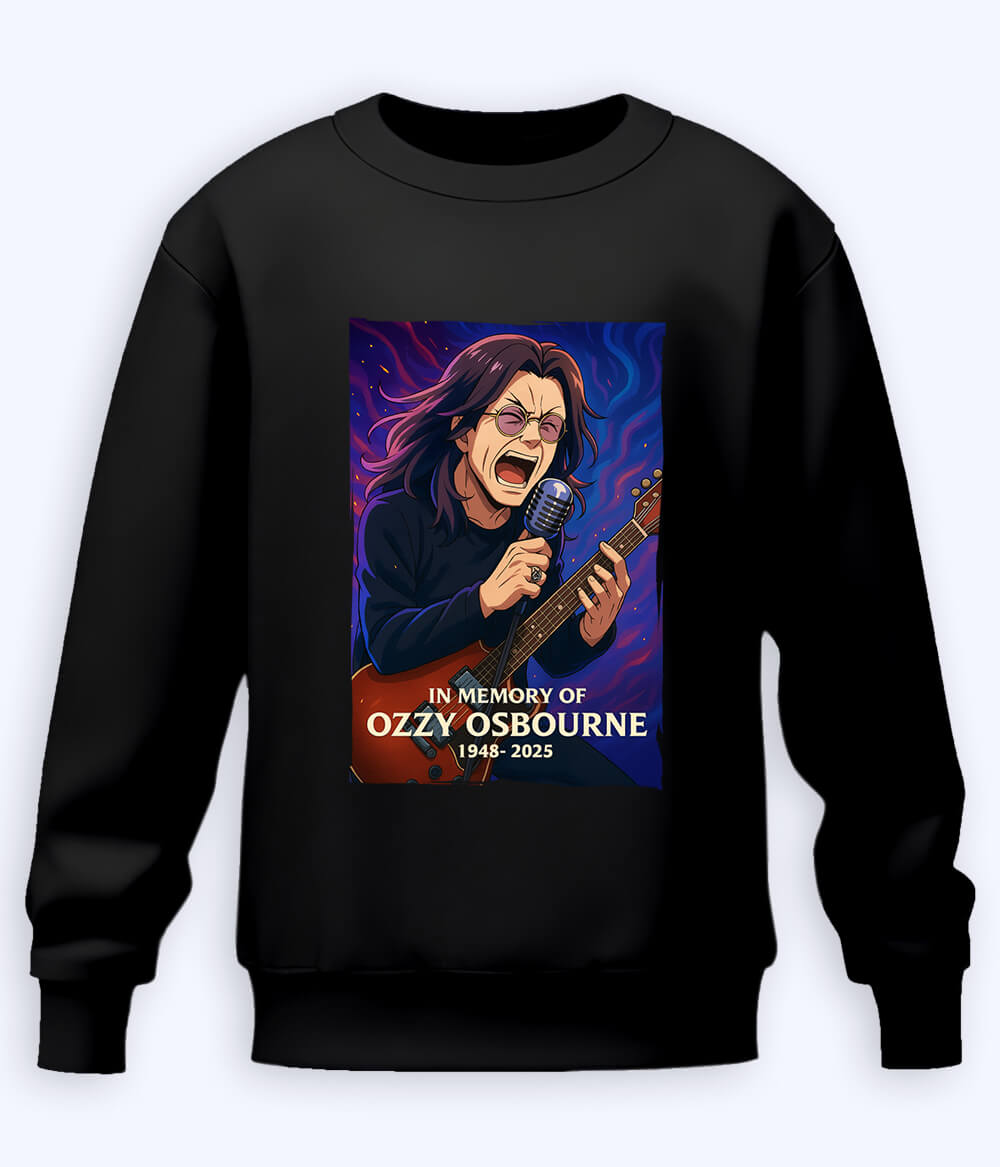 Black Tribute to Ozzy Osbourne Sweatshirt (Unisex)