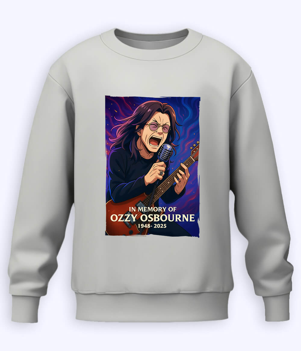 Heather Grey Tribute to Ozzy Osbourne Sweatshirt (Unisex)