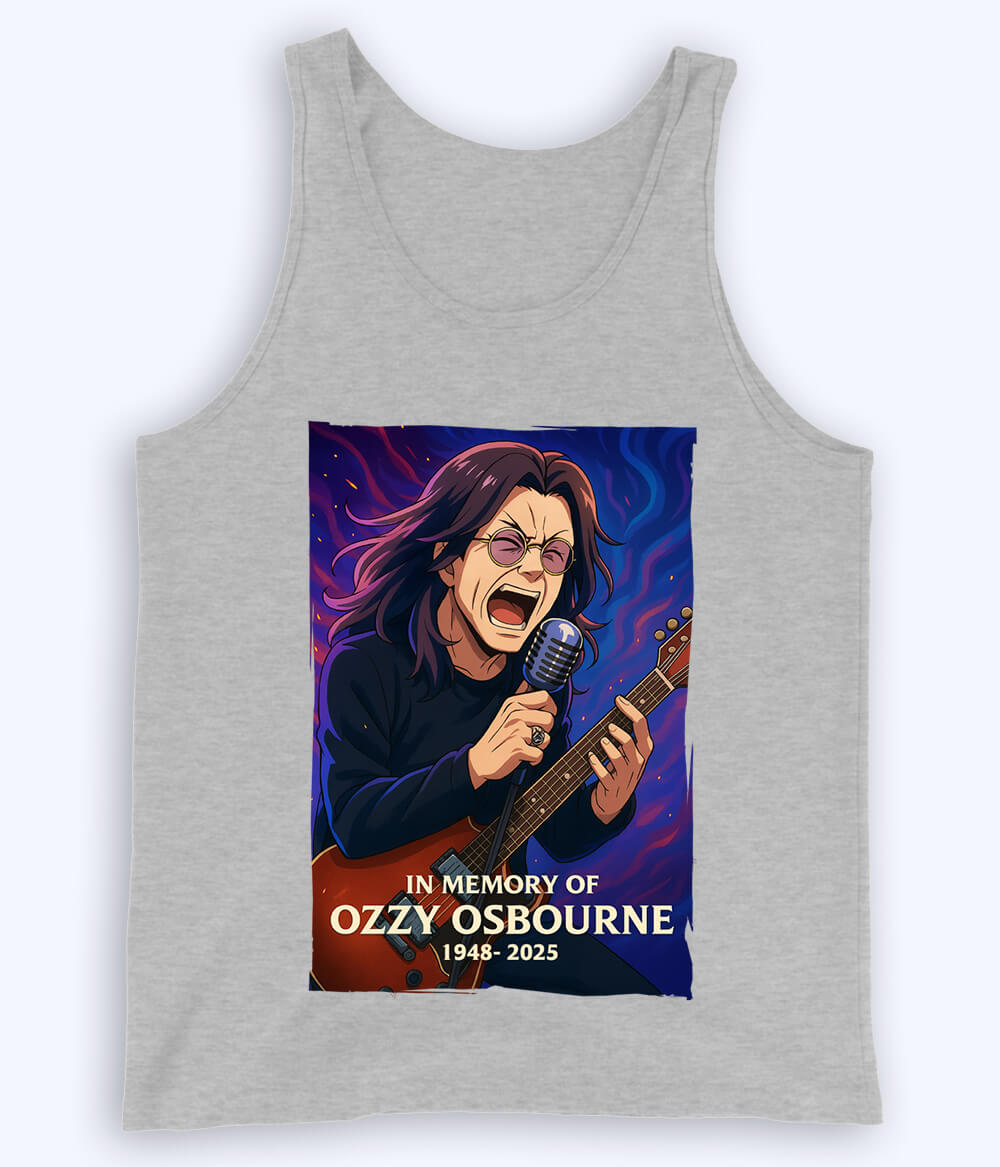 Heather Grey Tribute to Ozzy Osbourne Tanktop (Unisex)
