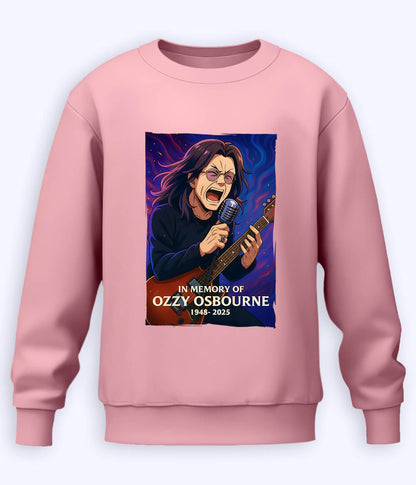 Light Pink Tribute to Ozzy Osbourne Sweatshirt (Unisex)