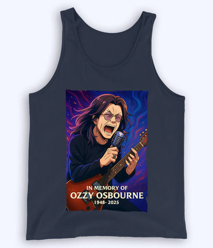 Navy Tribute to Ozzy Osbourne Tanktop (Unisex)