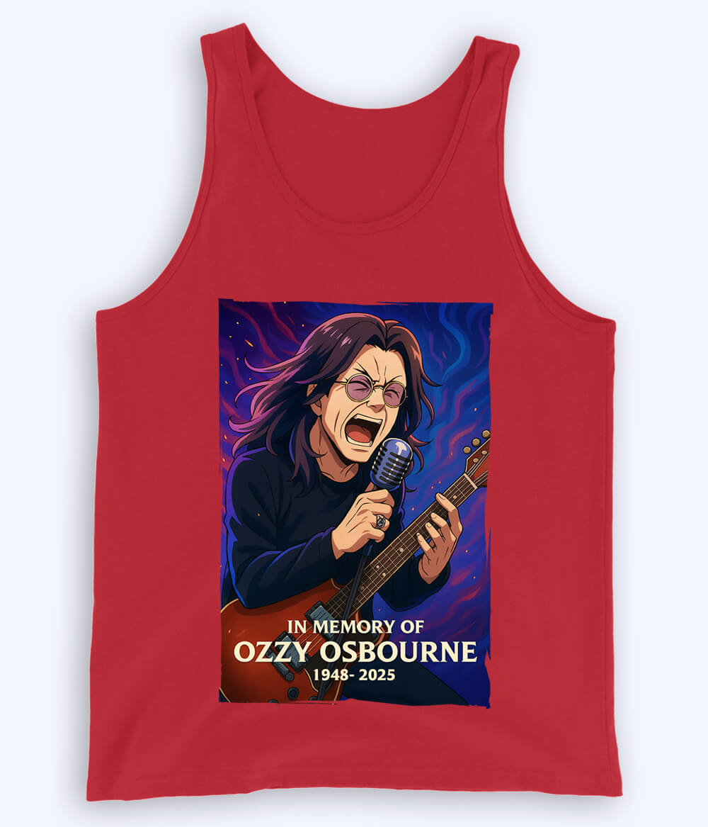 Red Tribute to Ozzy Osbourne Tanktop (Unisex)