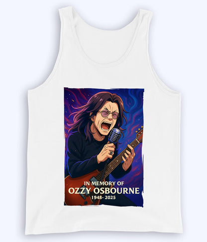 White Tribute to Ozzy Osbourne Tanktop (Unisex)