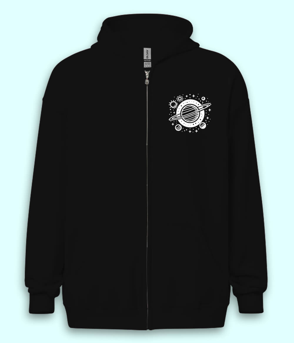 Universe Astrology Zipper Hoodie (Unisex)