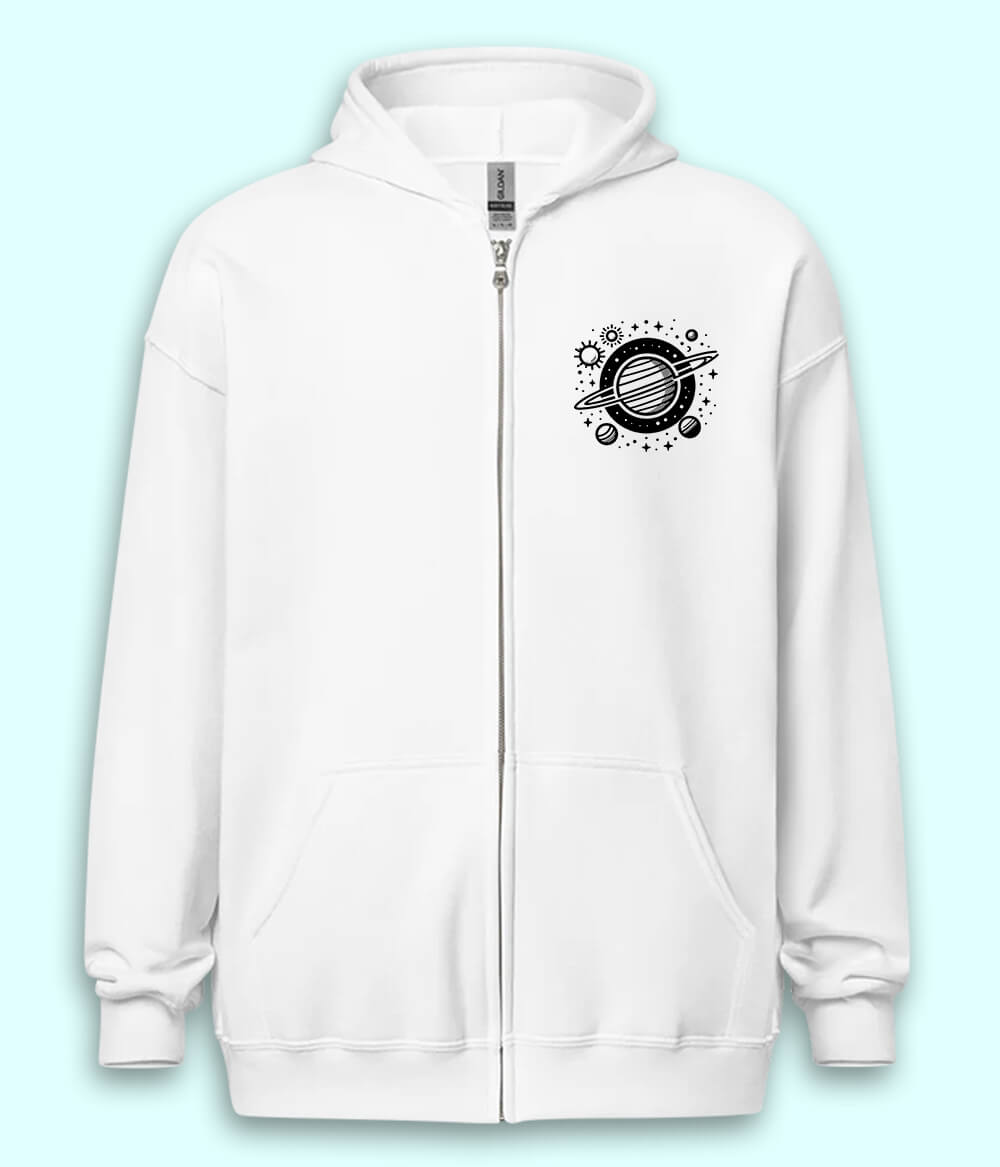 Universe Astrology Zipper Hoodie (Unisex)