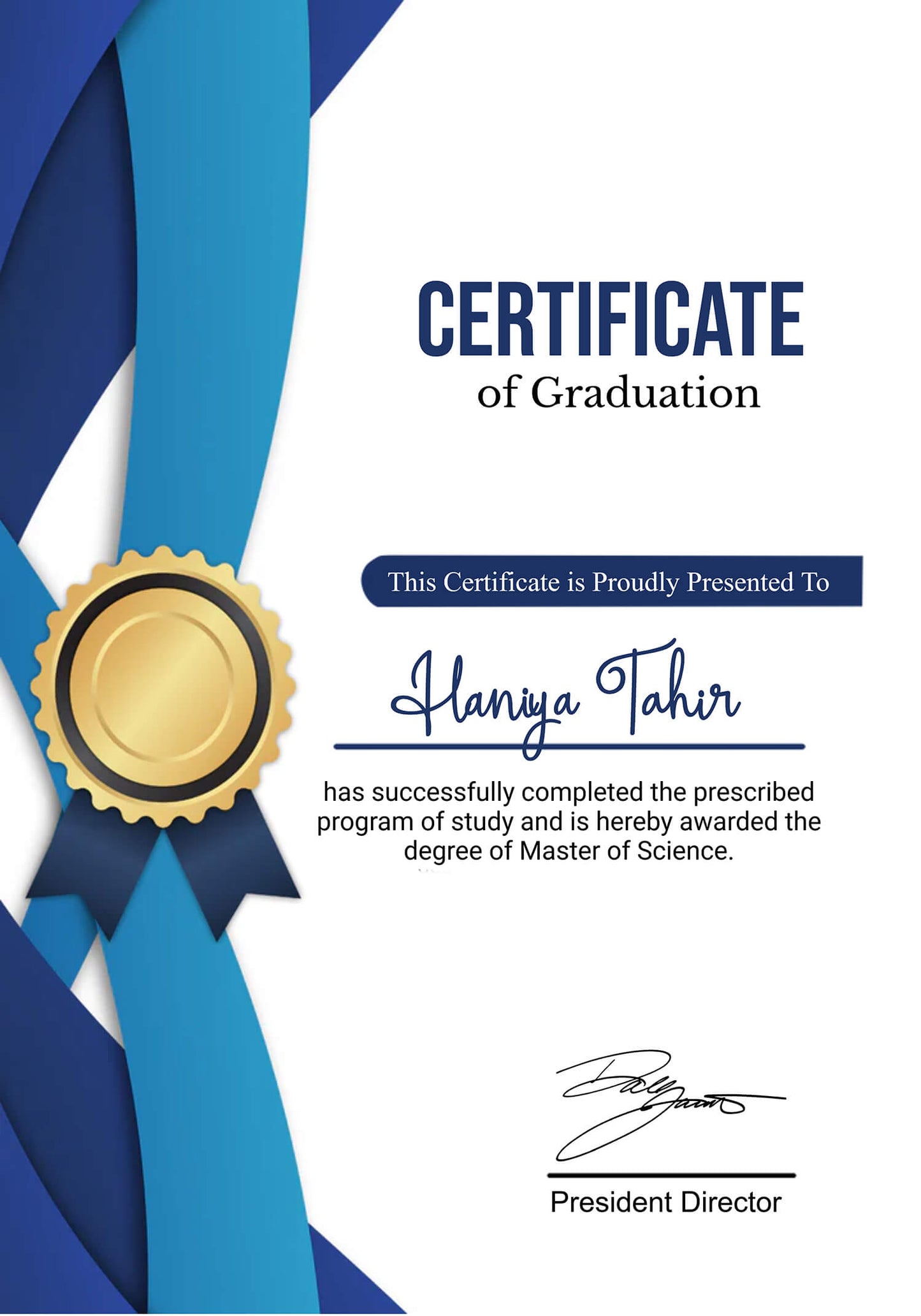 University Graduation Certificate Frame Thumbnail