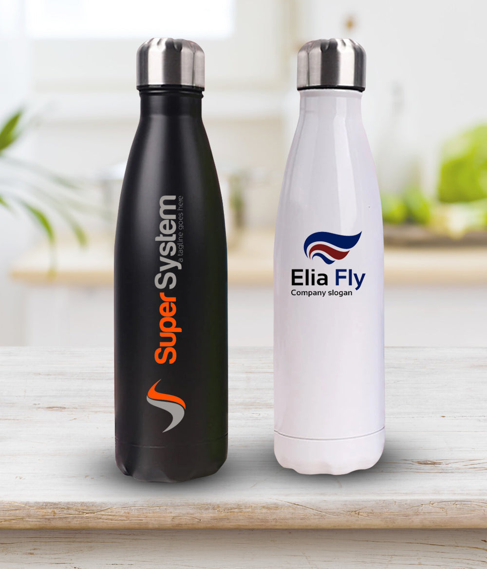 Vacuum Insulated Stainless Steel Water Bottle – Hot & Cold Thermos Flask (Customizable)