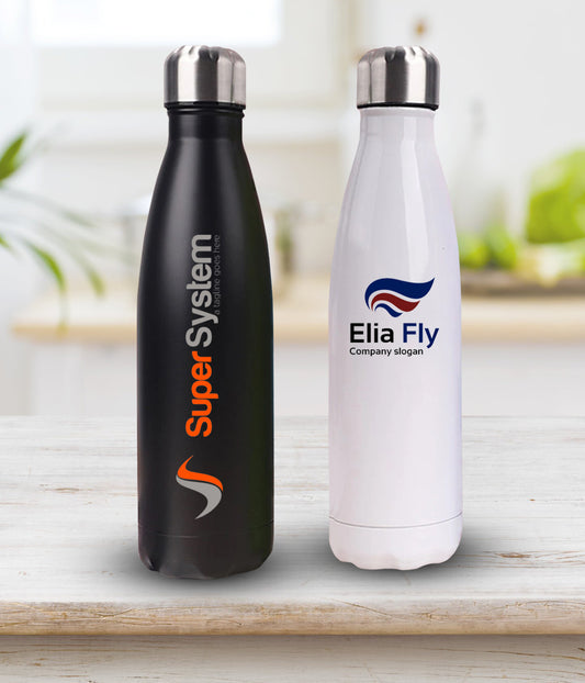 Vacuum Insulated Stainless Steel Water Bottle – Hot & Cold Thermos Flask (Customizable)