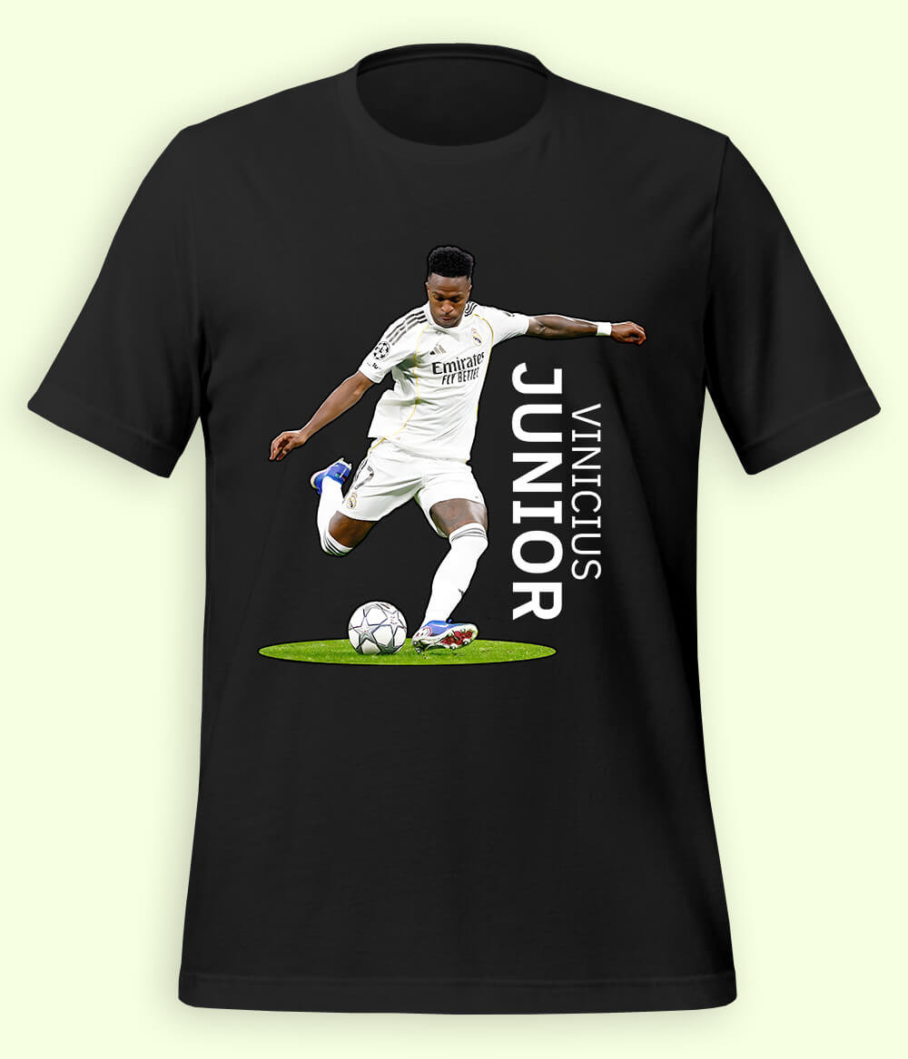 Vinícius Júnior Brazilian Star Football T-Shirt