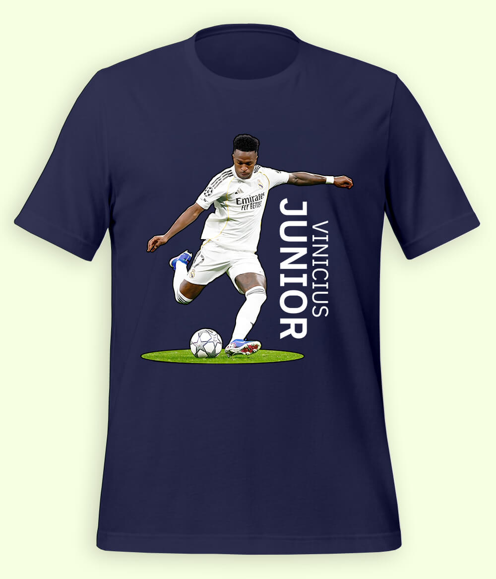 Vinícius Júnior Brazilian Star Football T-Shirt