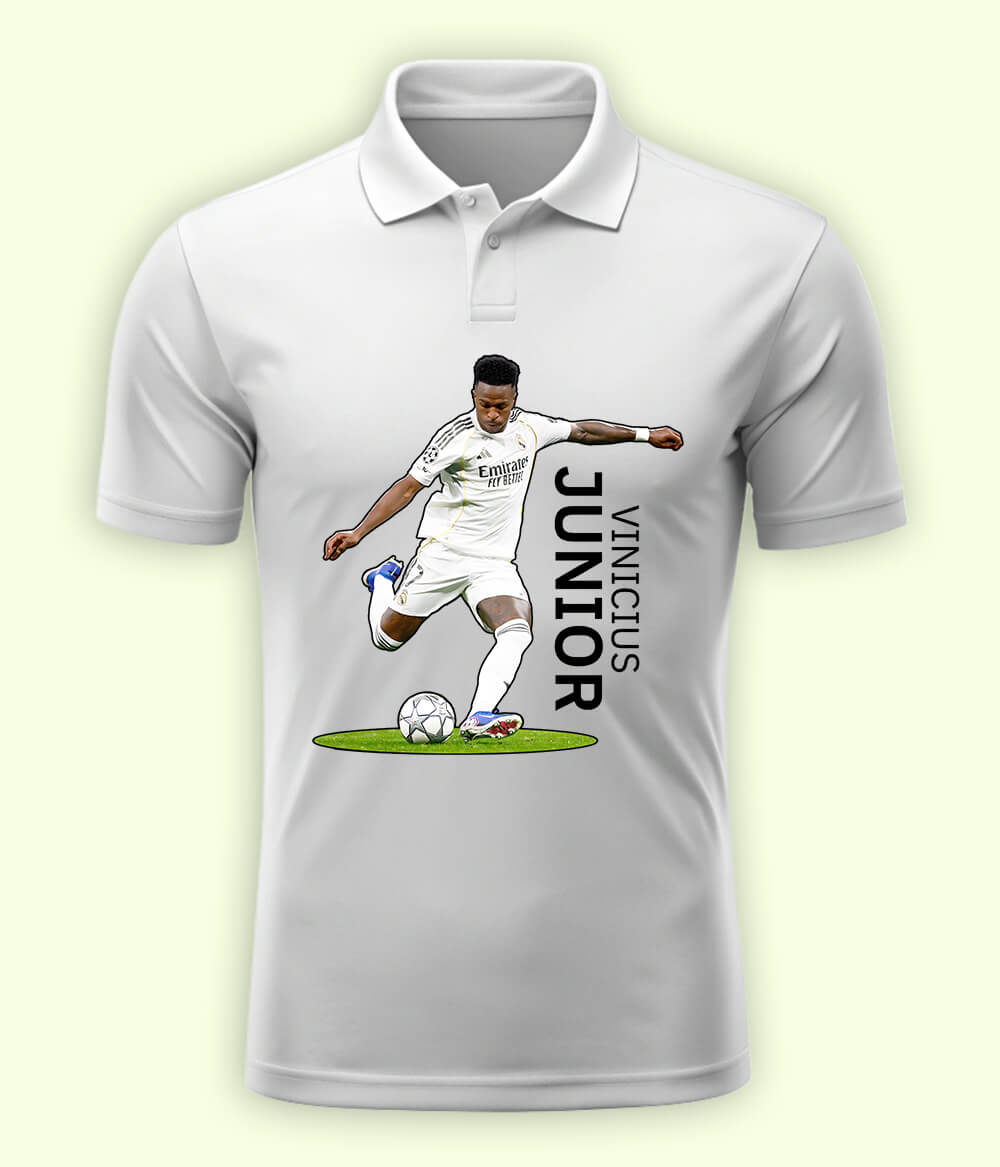 Vinícius Júnior Real Madrid Football Polo T-Shirt