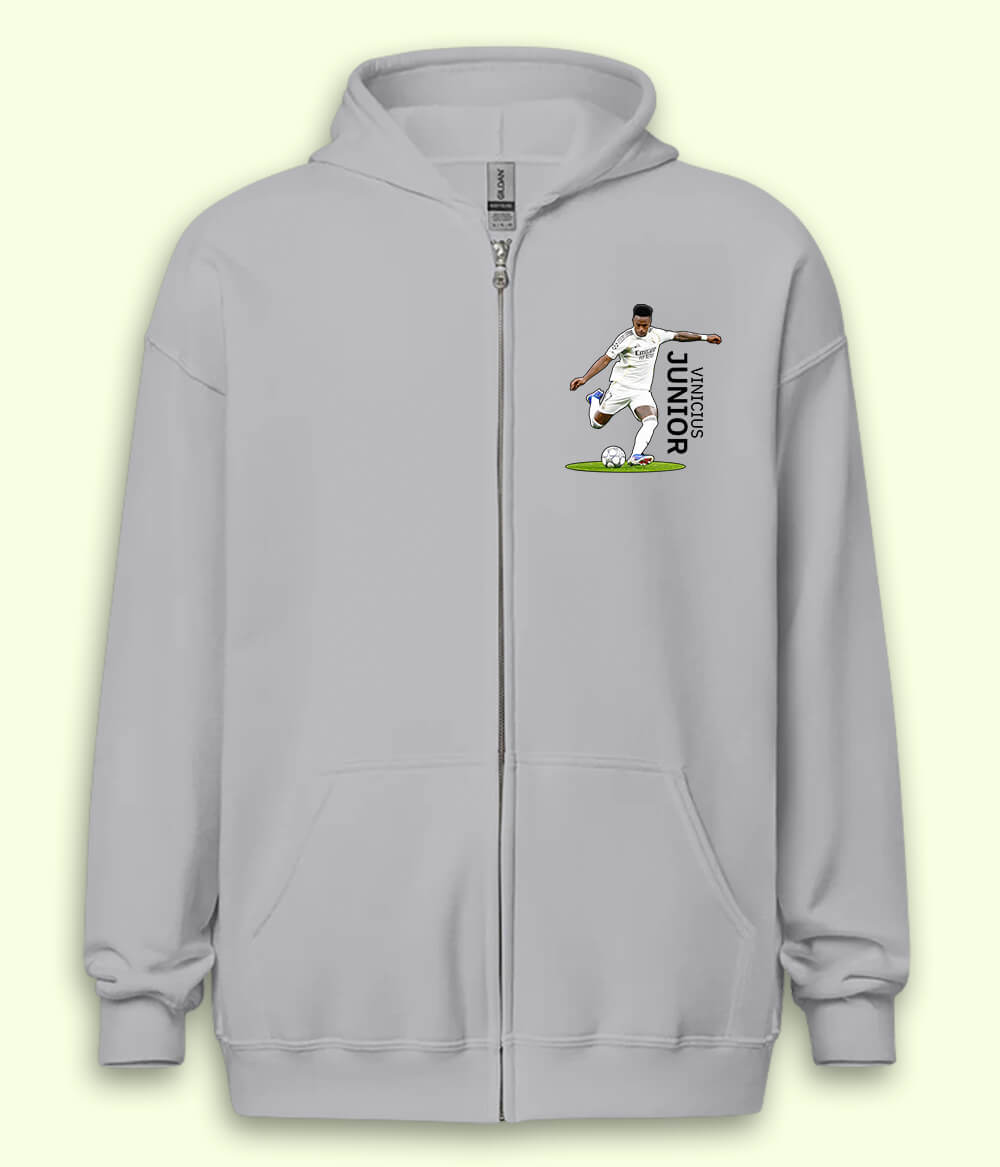 Vinícius Júnior Real Madrid Supporter Zipper Hoodie