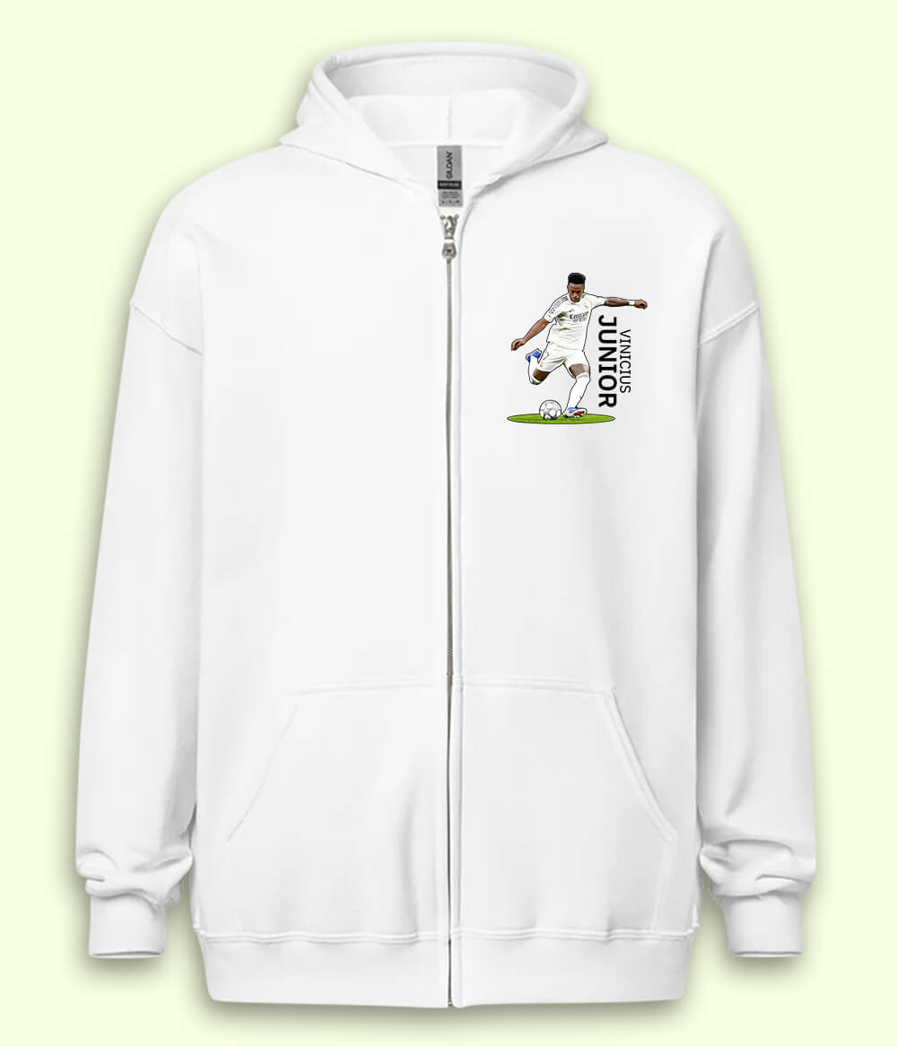 Vinícius Júnior Real Madrid Supporter Zipper Hoodie