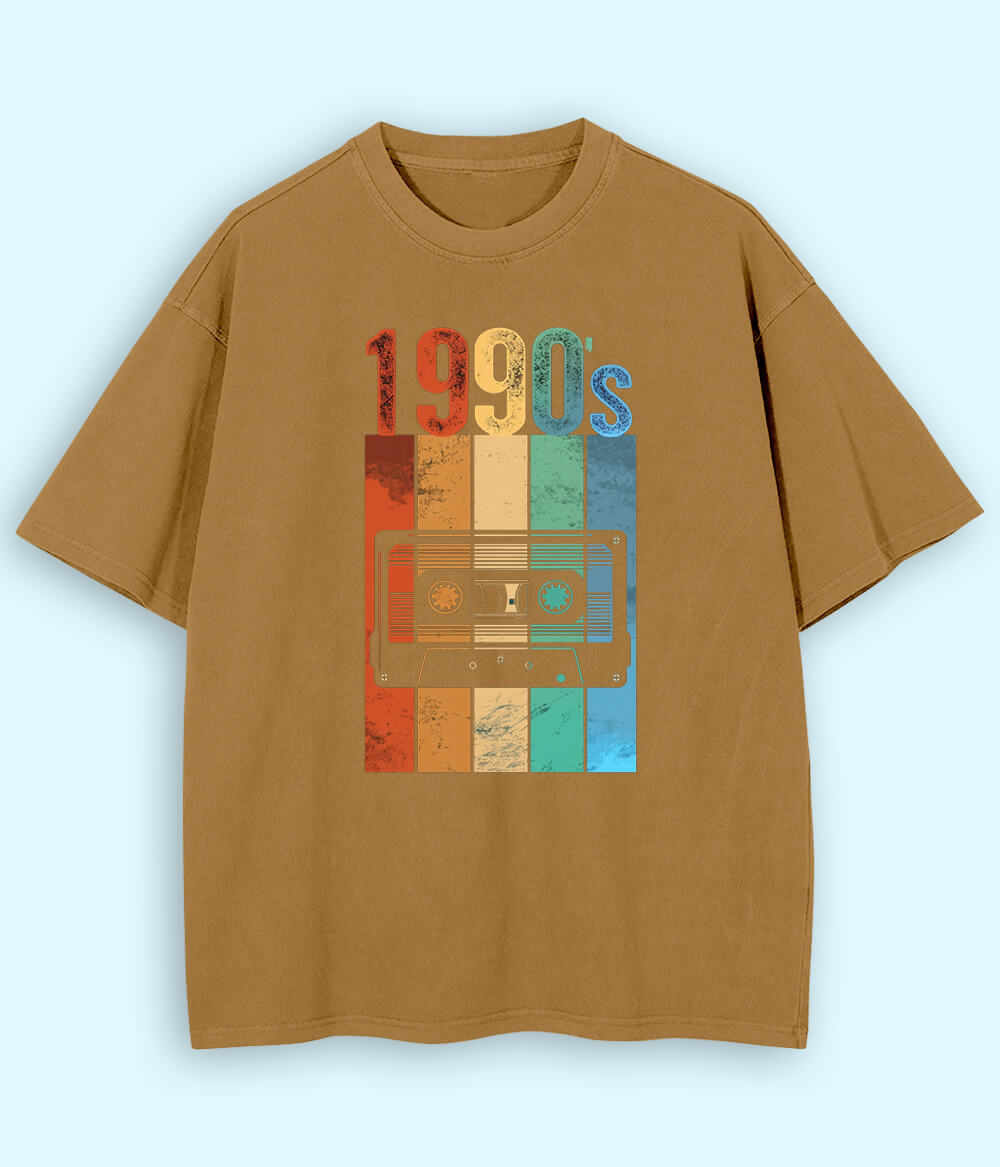 Vintage Music Oversized T-Shirt (Unisex)