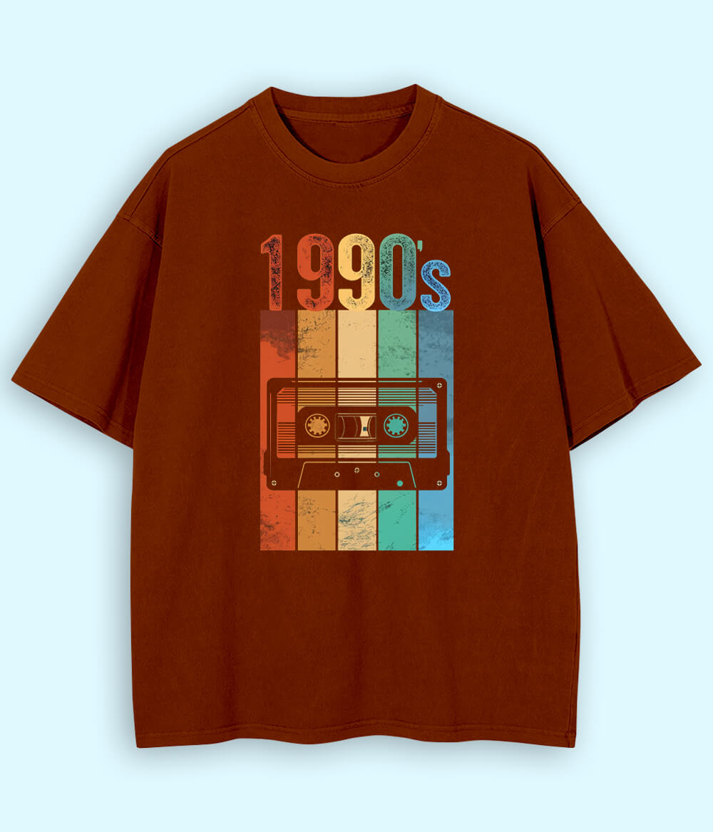 Vintage Music Oversized T-Shirt (Unisex)