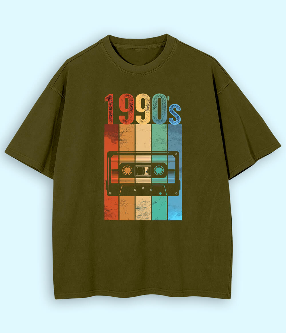 Vintage Music Oversized T-Shirt (Unisex)