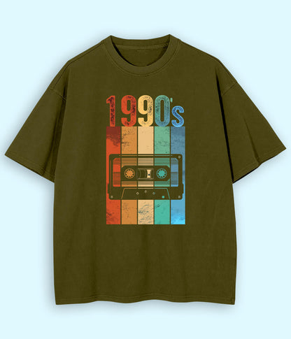 Vintage Music Oversized T-Shirt (Unisex)
