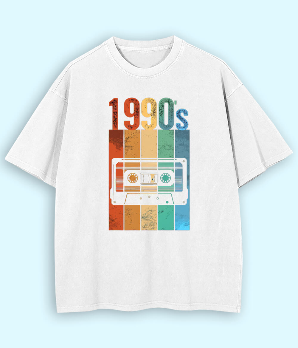 Vintage Music Oversized T-Shirt (Unisex)
