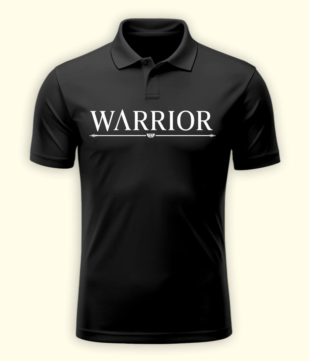 Charcoal Grey Warrior Polo T-Shirt