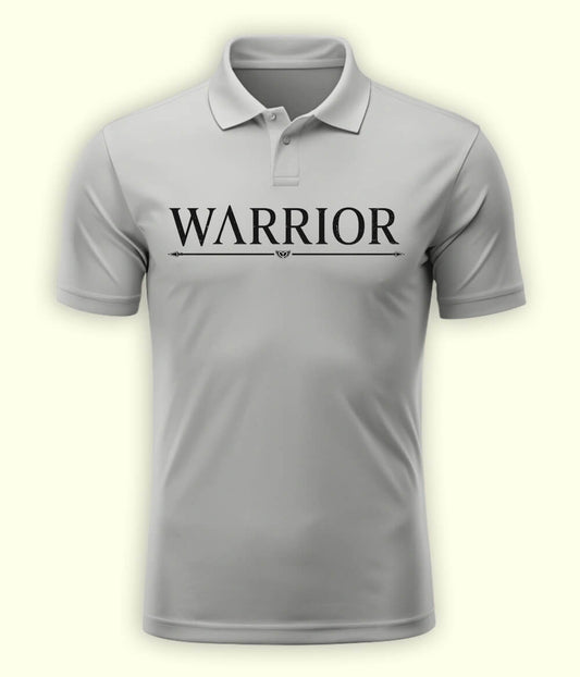 Heather Grey Warrior Polo T-Shirt