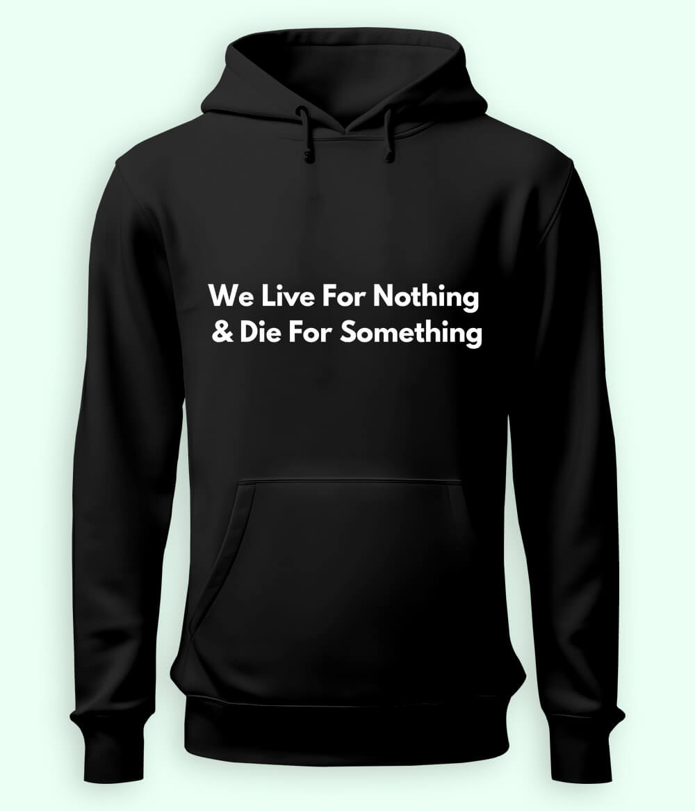 Black We Live and Die Hoodie (Unisex)