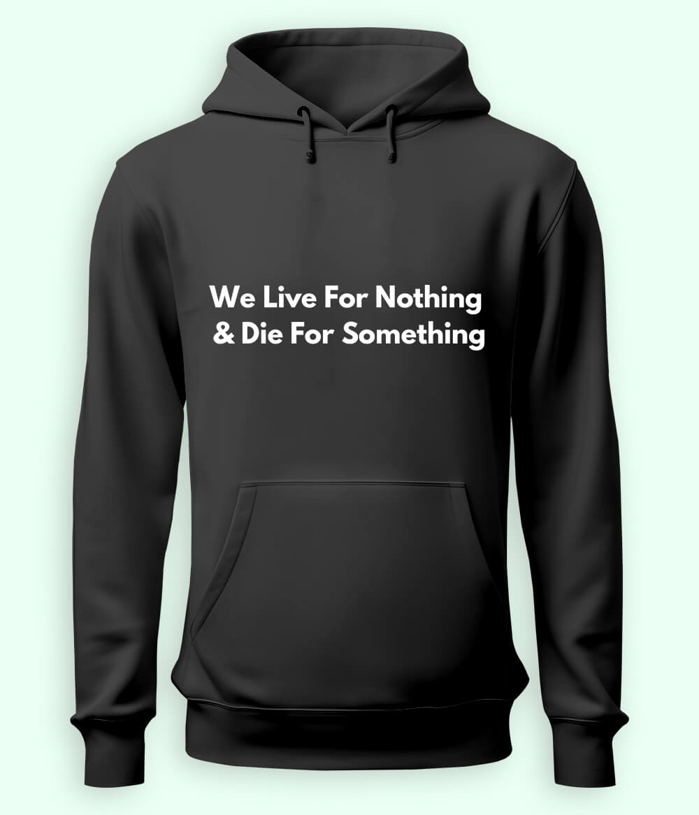 Charcoal Grey We Live and Die Hoodie (Unisex)