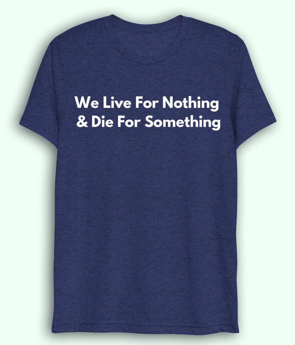 Navy We Live and Die Dri Fit T-Shirt (Unisex)