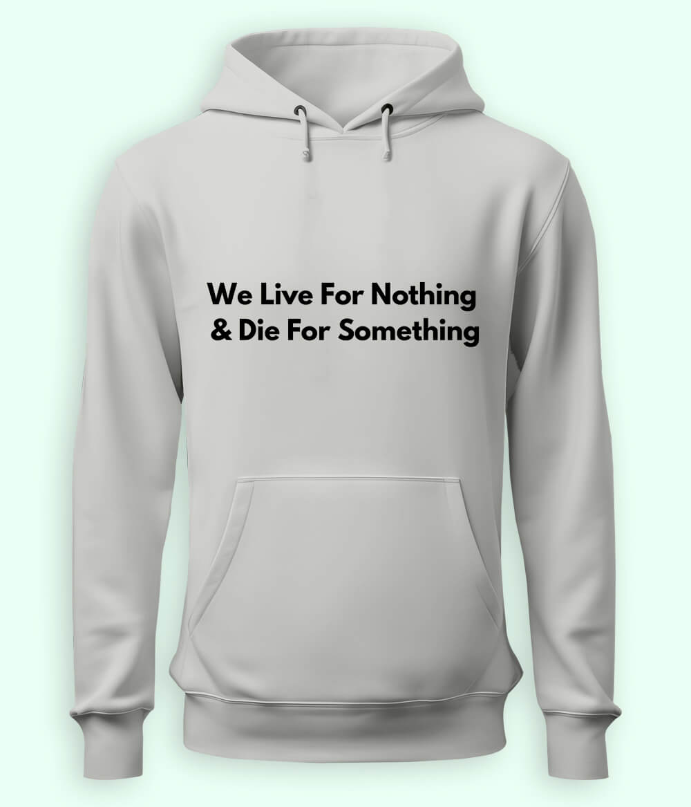 Heather Grey We Live and Die Hoodie (Unisex)
