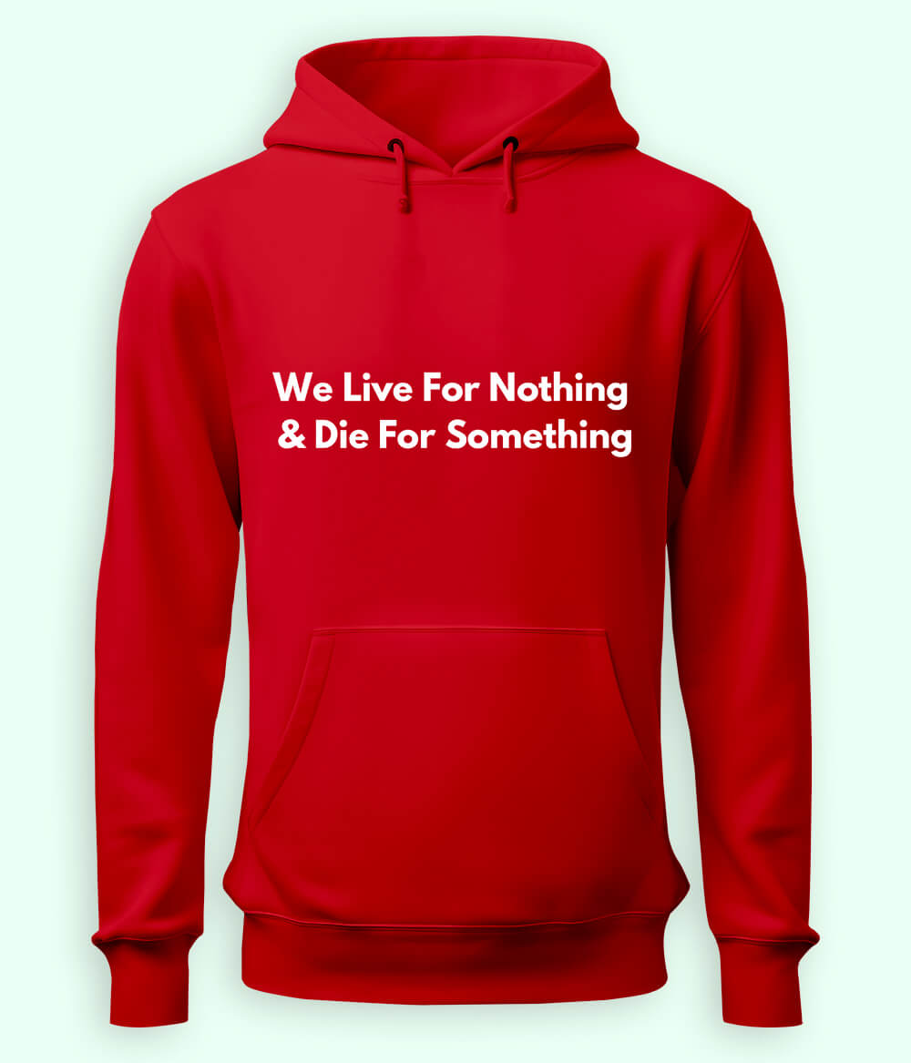Red We Live and Die Hoodie (Unisex)