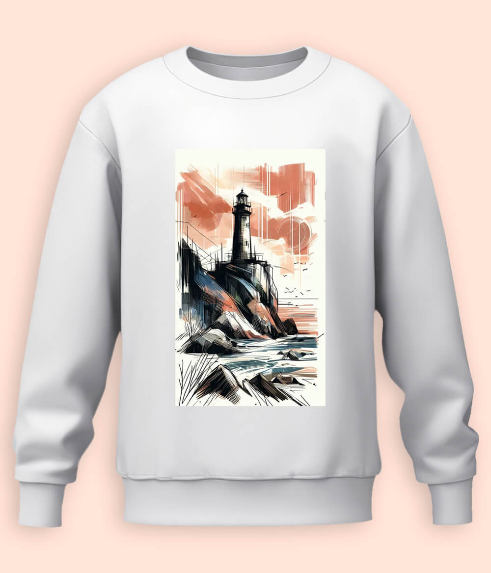 Gift for Ocean Lovers Lighthouse Sweatshirt