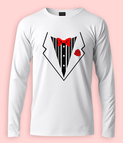 Long Sleeve Tuxedo Tee