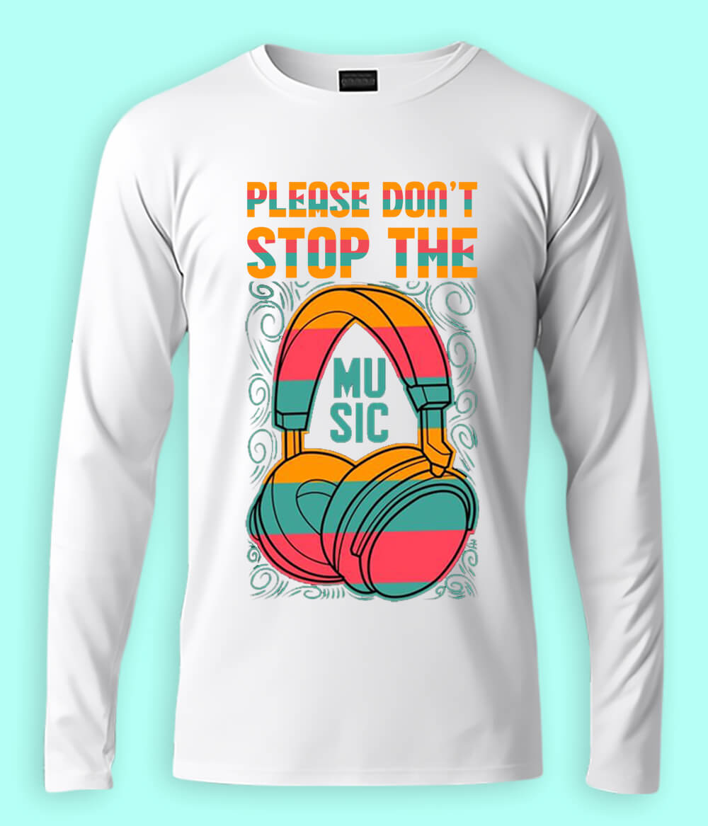 Music Long-Sleeved Shirts | Unique Designs (Unisex)