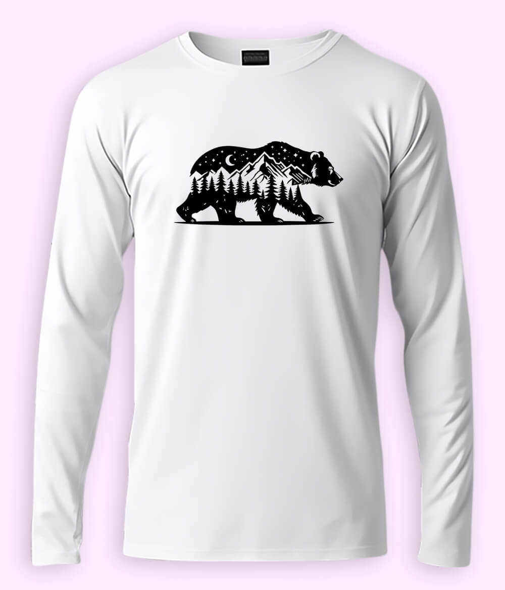 Nature Bear Long Sleeve T-Shirt