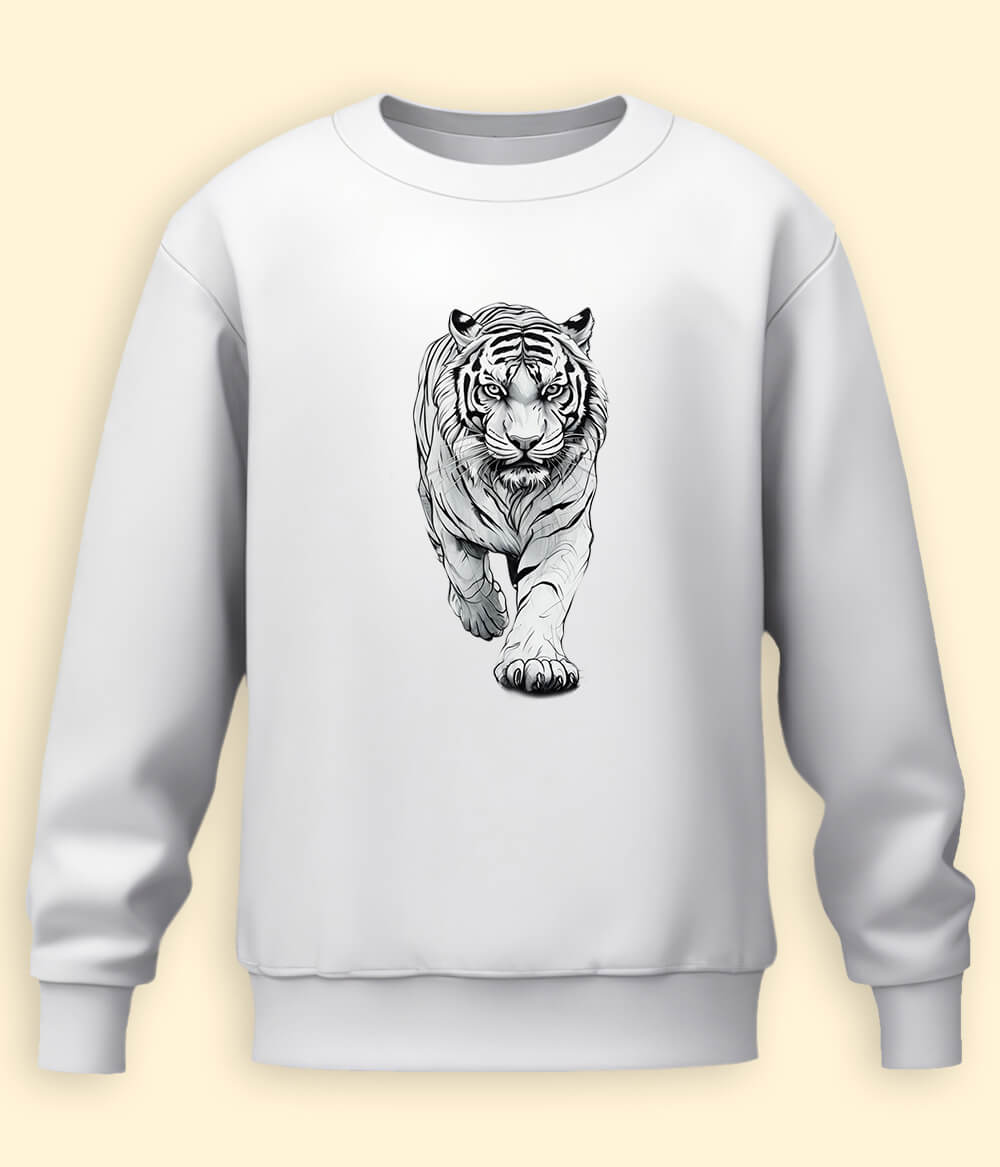 Running Tiger Men Winter Sweatshirt