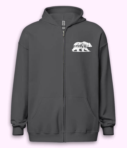 Wilderness Bear Zipper Hoodie