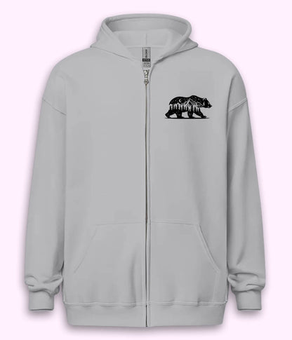 Wilderness Bear Zipper Hoodie
