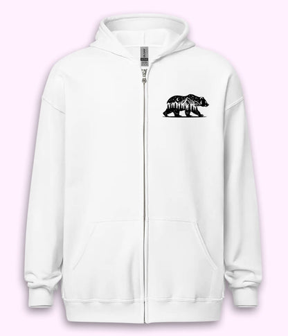 Wilderness Bear Zipper Hoodie