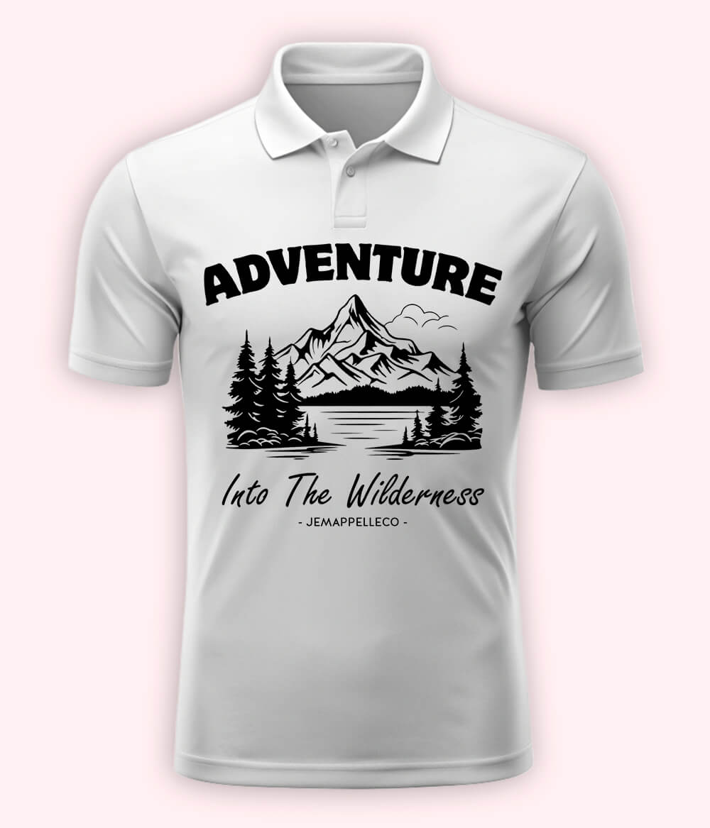White Wilderness Polo T-Shirt