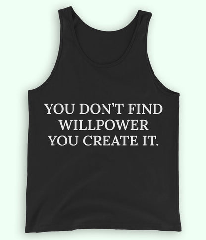 Black Will Power Tanktop