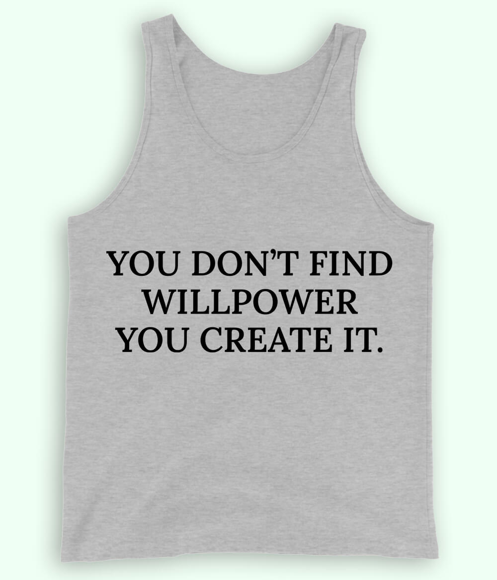 Heather Grey Will Power Tanktop