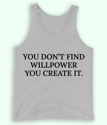 Heather Grey Will Power Tanktop