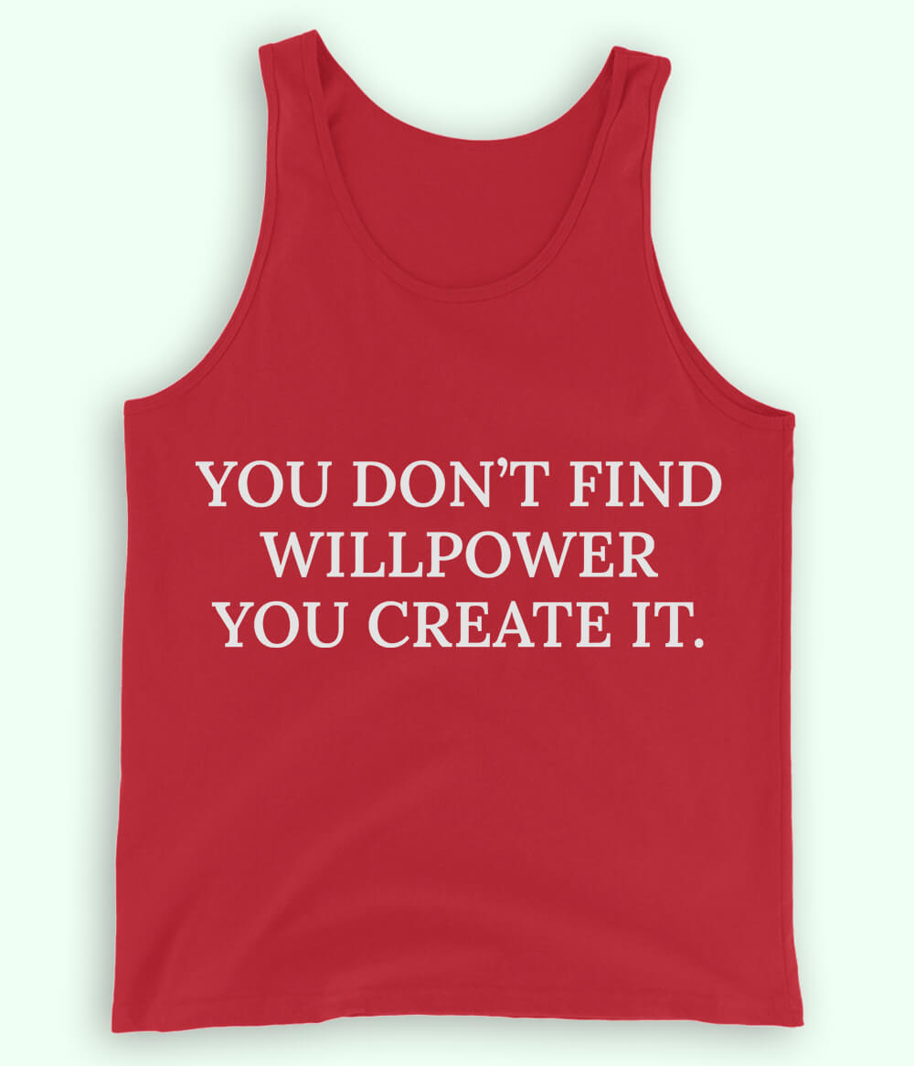 Red Will Power Tanktop