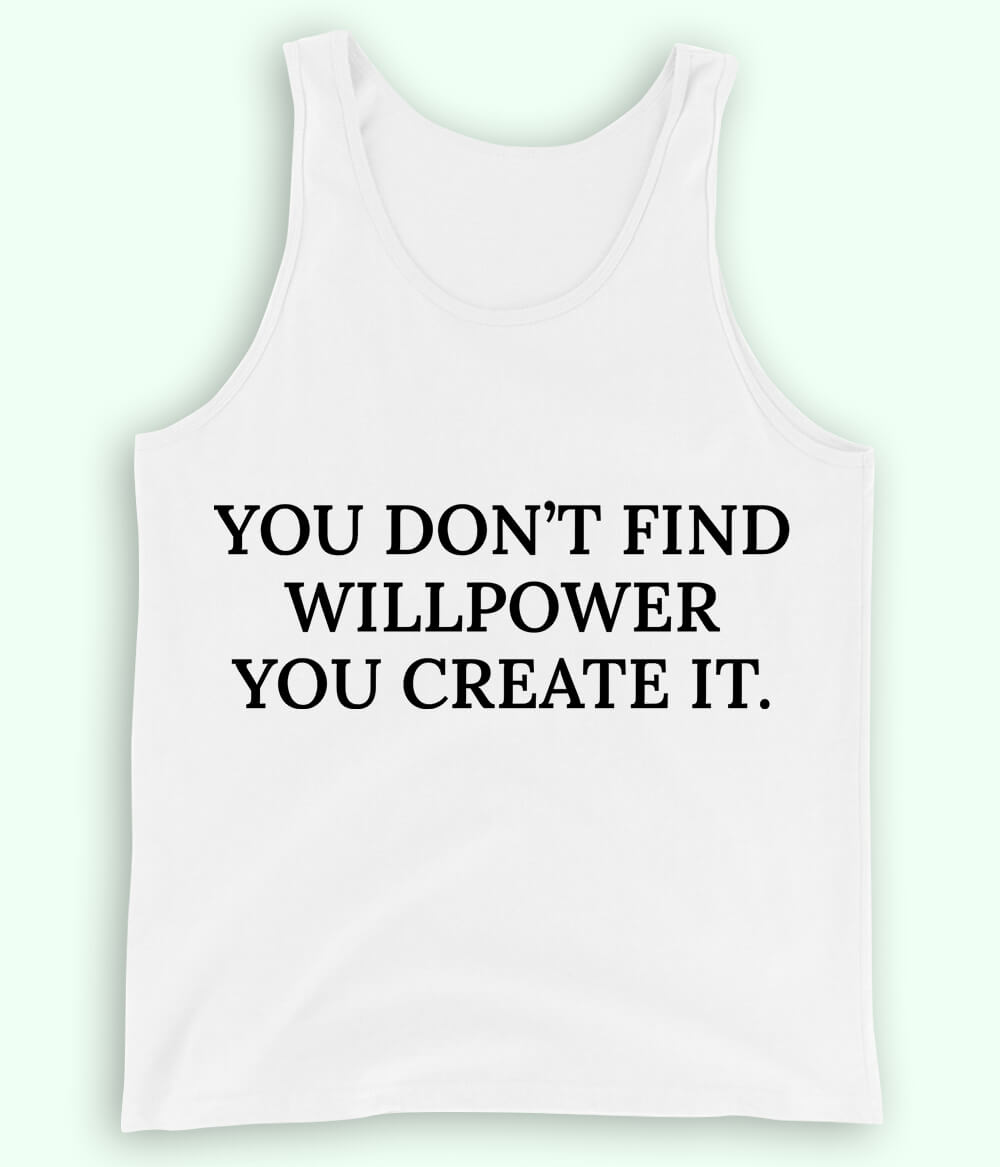 White Will Power Tanktop