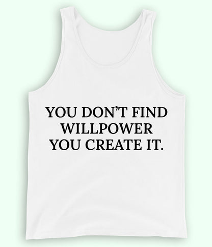 White Will Power Tanktop