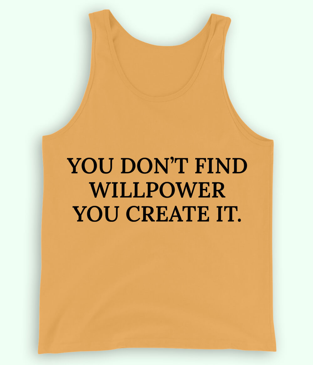 Yellow Will Power Tanktop