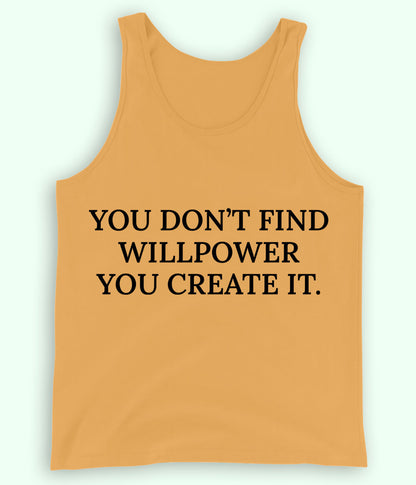 Yellow Will Power Tanktop