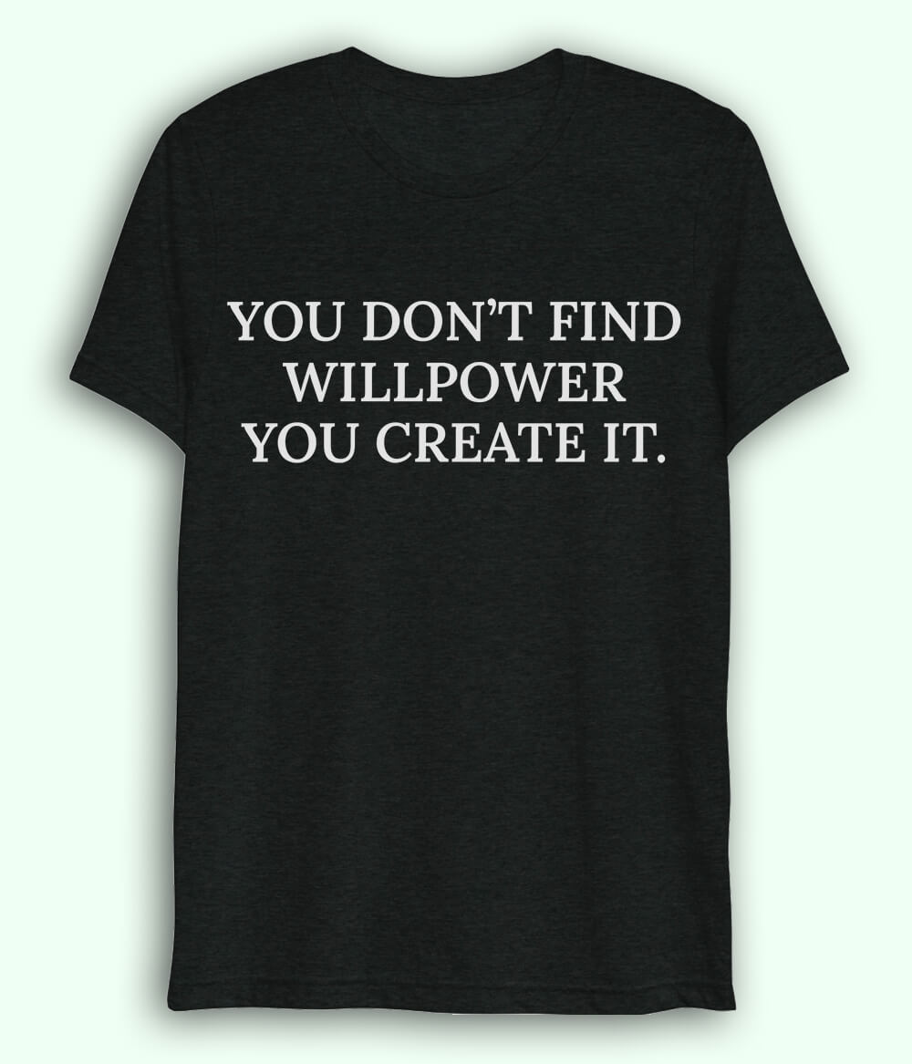 Black Willpower Dri Fit T-Shirt (Unisex)