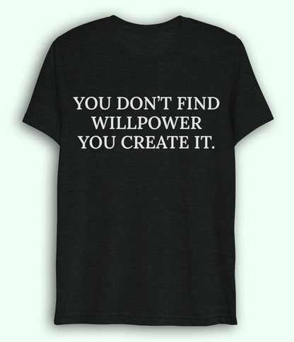 Black Willpower Dri Fit T-Shirt (Unisex)