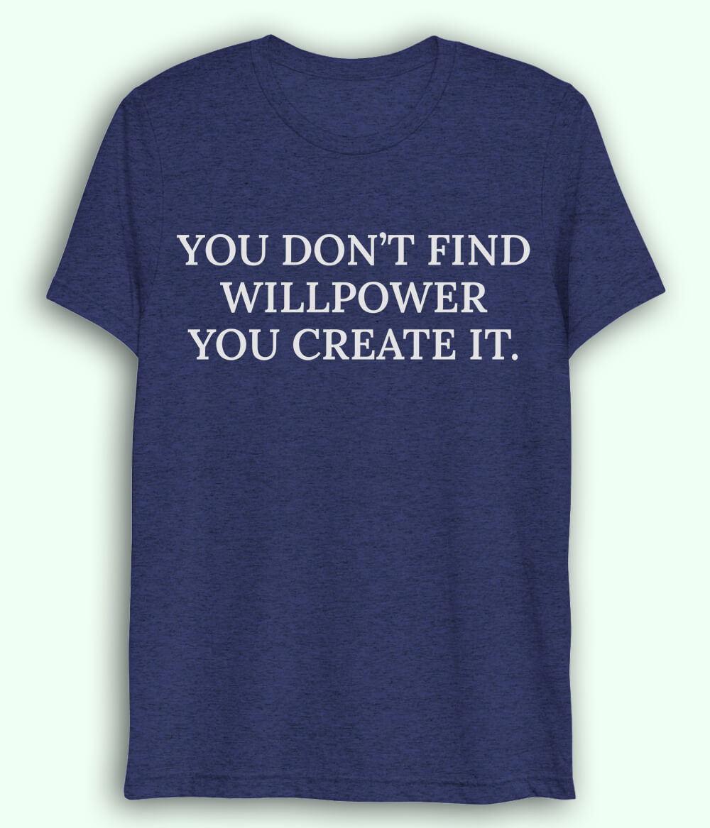 Navy Willpower Dri Fit T-Shirt (Unisex)