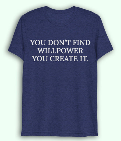 Navy Willpower Dri Fit T-Shirt (Unisex)
